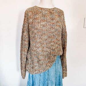 Entro | Oversized Chunky Knit Grandpa Sweater Jumper